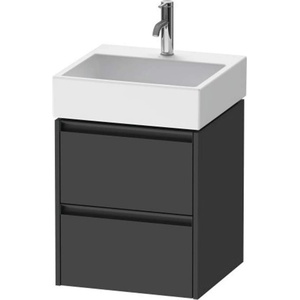 Duravit Ketho. 2 - Шкафче за умивалник 55x48x46 см, 2 чекмеджета, графит матов K25274049490000 (K25274049490000)