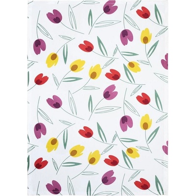 SCANquilt utěrka DEKORO tulipány 50 x 70 cm