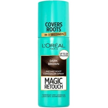 L'Oréal Magic Retouch Instant Root Concealer Spray sprej pro zakrytí odrostů pro ženy Dark Brown 75 ml