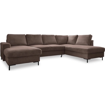 Miuform Кафяв разтегателен ъглов диван от рипсено кадифе (десен ъгъл) Lofty Lilly - Miuform (1077ON5)