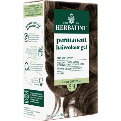 Herbatint permanentní barva na vlasy světlý kaštan 5N 150 ml – Zbozi.Blesk.cz