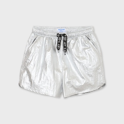 Mayoral kraťasy Let´s Go metalické stříbrné