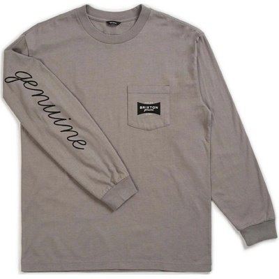 Brixton tričko Ramsey Ii L/S Pkt Stt Cement