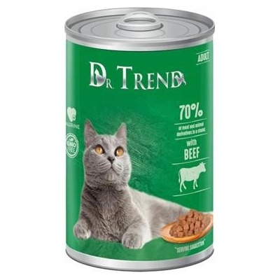 Dr.Trend cat hovězí v omáčce 0,4 kg
