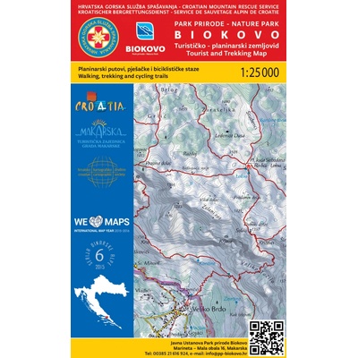 PP Biokovo turistická mapa HGSS