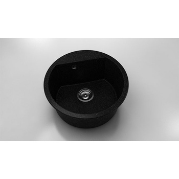 Image 1 of FAT Кръгла мивка Vanguard 223, Granicite, 422 Galaxy Black, с включен сифон