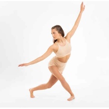 Starever dievčenský tanečná podprsenka s tenkými ramienkami béžová