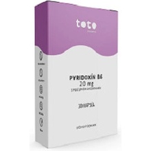 TOTO Pyridoxín B6 20 Mg s postupným uvoľňovaním 30 kapsúl