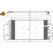 NRF Kondenzátor klimatizácie 350046