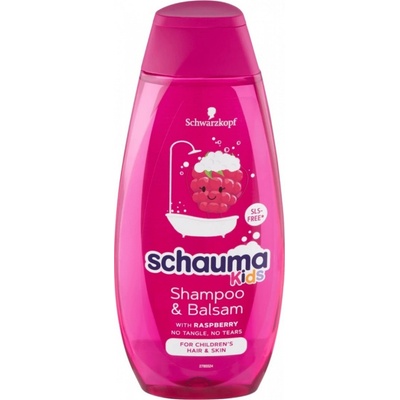 Schauma Kids Girls Raspberry šampón pre jemné vlasy 400 ml