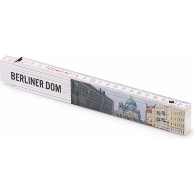 Metrie Block 52 Skládací metr s potiskem Berlín Berliner dom 2 m