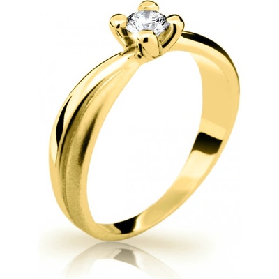 Cutie Jewellery prsteň zo žltého zlata so zirkónom Z6873 1861 10 X 1