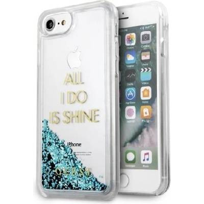 GUESS Кейс Guess Liquid Glitter Party за Apple iPhone 6/7/8/SE 2020, Син