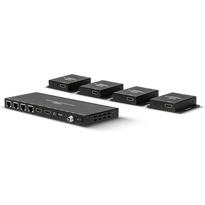 Lindy Разклонител удължител 4 порта HDMI 4k30Hz и IR, изходящ контур, 70 м 38155 (38155)