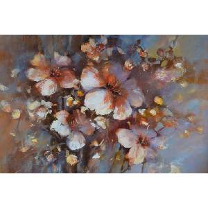 DIMEX ART Флизелинов фототапет картина - кафява цветя 375 x 250 см