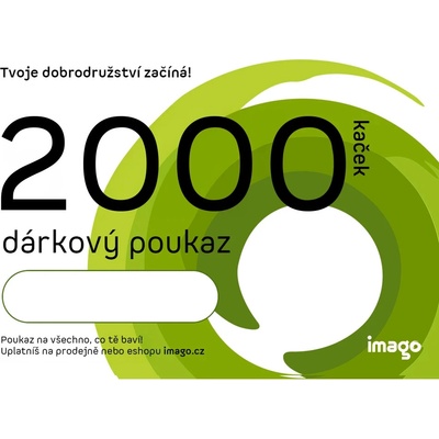 imago Tlačený darčekový poukaz 2000 CZK