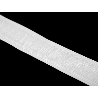 Suchý zip samolepící háček (hook) 20mm bílý metráž