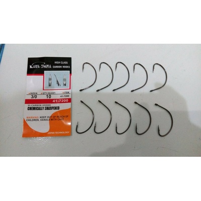 Awa-Shima High Class carbon hooks 41-7200 vel.1 10 ks