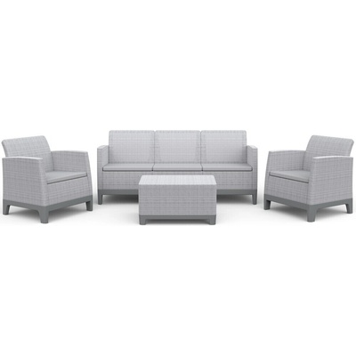 Keter SCANDI FORMA 3 SEATERS SET Ash grey/Storm grey