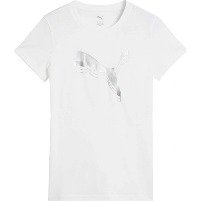 Puma Dámske tričko ESSENTIALS METALLIC TEE biela strieborná