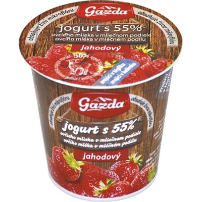 Gazda Jogurt z ovčieho a kravského mlieka jahodový 145 g