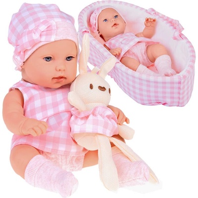 Inlea4Fun LOVELY BABY s plyšovým zajačikom ružová