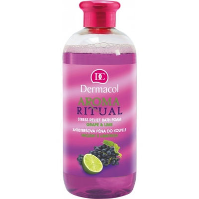 Dermacol Aroma Ritual Hrozny s limetkou antistresová pěna do koupele 500 ml