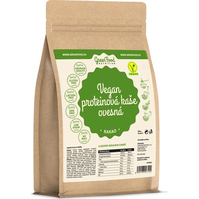 GreenFood Vegan Proteinová kaše ovesná 500g