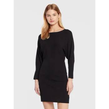 Sisley Плетена рокля 11APMV004 Черен Regular Fit (11APMV004)