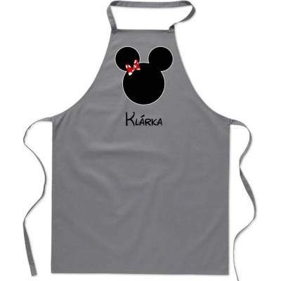 Povidlo.cz Zástěra Mouse Šedá
