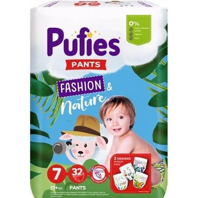 Pufies Пелени-гащички Fashion & nature размер 7 XL+ 32бр