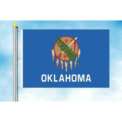 LIBEA, s.r.o. Oklahoma vlajka Rozměr: 30×45 cm, Uchycení: Karabiny na stožár