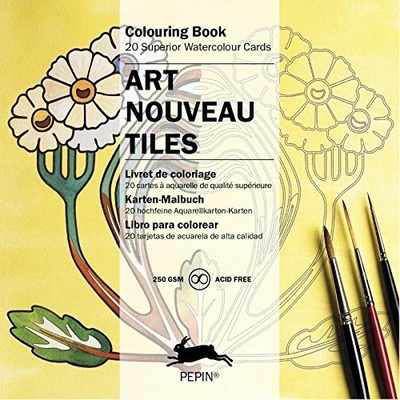 Art Nouveau Design Tiles - Artists Colouring B... - Anette Van Roojen