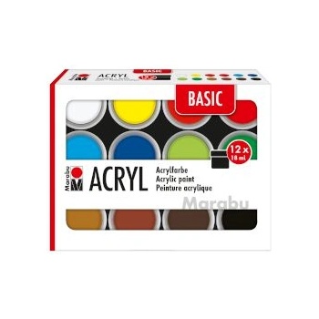 Image 1 of Marabu Акрилни бои Basic 12 х 18мл