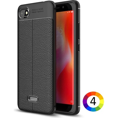 Xiaomi Redmi 6A Удароустойчив Litchi Skin Калъф и Протектор
