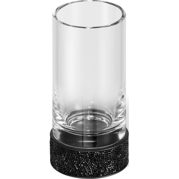 Decor Walther Чаша за четки за зъби Rocks гладка черен мат (0933960)