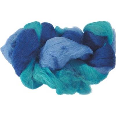 KNORR MAGIC WOOL - Česaná vlna (753 - mix modrej, 10 g)