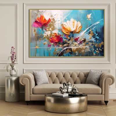 Decono Картина Пъстри Цветя