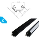 Berge Hliníkový Profil 2m LUMINES-C2-CZ