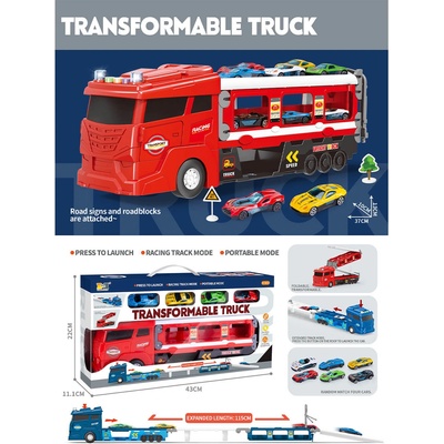 Armtoys ДЕТСКИ ТРАНСФОРМИРАЩ СЕ КАМИОН С 4 КОЛИ И РАМПА 115 СМ