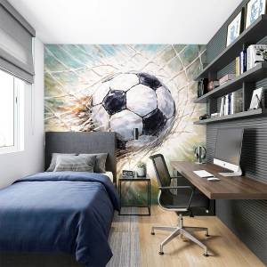 Art Gift Decor Фототапет футболен удар в мрежата