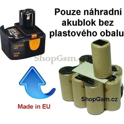 AEB Protool AP-SDP 12E 2000 mAh NiCd články Panasonic KIT - neoriginální