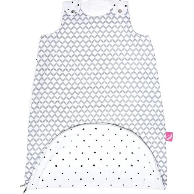 MOTHERHOOD Vrece na spanie mušelínových 2v1 Zip a Round Grey Classics