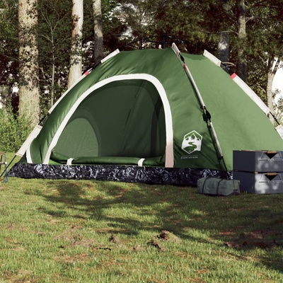 vidaXL Къмпинг палатка 5-местна зелена бързо освобождаване (4004173)