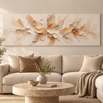 Obraz na plátně - Jemné struktury FeelHappy.cz Rozměr (Šířka/Výška): 150 x 50 cm