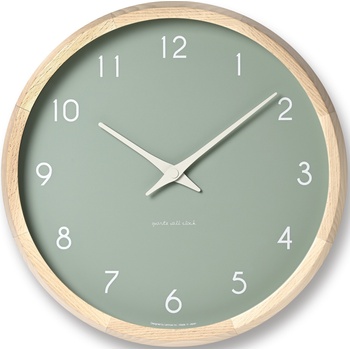 Lemnos Стенен часовник Campagne зелен (PC24-03 GN)