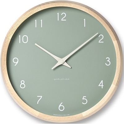 Lemnos Стенен часовник Campagne зелен (PC24-03 GN)