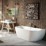 Kreiner Exklusiv Между другото, свободностояща вана Kreiner Vera 166x80 см бяло покритие, закрепена към стената (V000040)