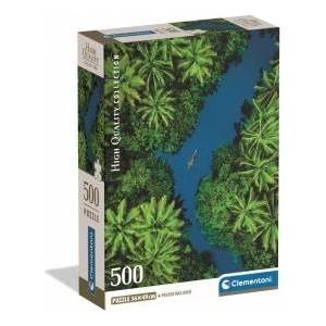 Clementoni -CLE puzzle 500 Compact Tropical Aerial View 35592