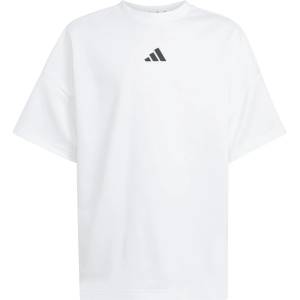 Adidas Детска тениска adidas Kid's Future Icons Oversized Tee T-shirt - White / Black - размер 116 (EU) (704-6096-0311)
